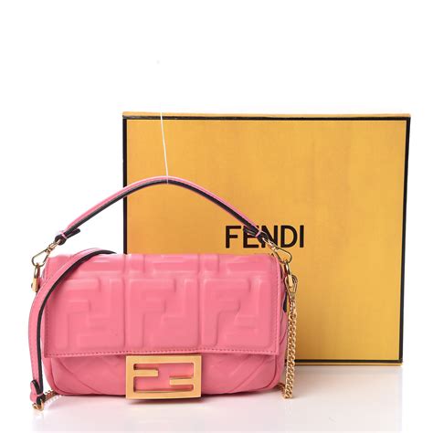 mini baguette fendi rosa|fendi flat baguette crossbody bag.